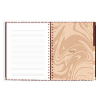 2027 A4 Academic Vertical Planner | Merlot Pinstripe