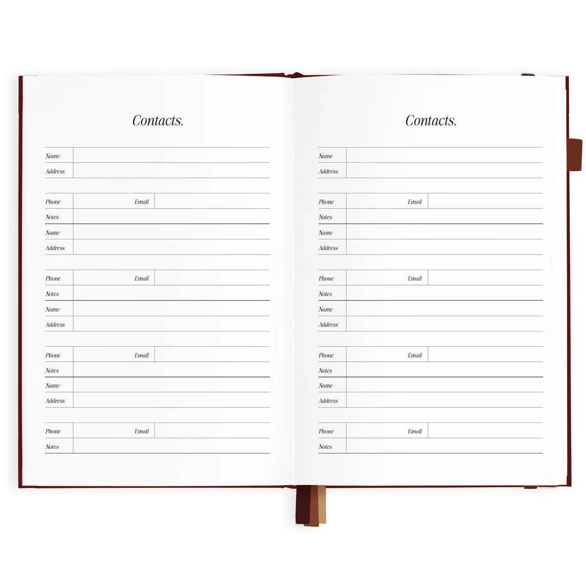 2027 A5 Horizontal Planner | Cherry