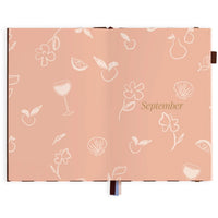 2027 A5 Academic Vertical Planner | Chocolate Stripe