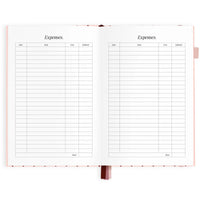 2027 A5 Horizontal Planner | Rosé Pinstripe
