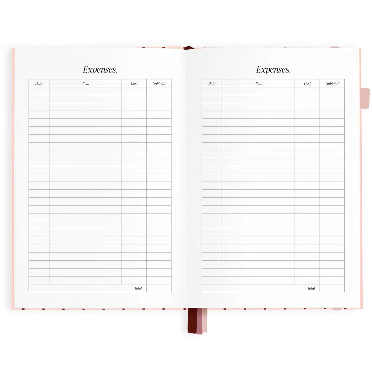 2027 A5 Horizontal Planner | Rosé Pinstripe