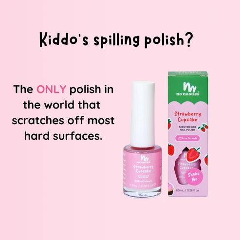 20 Free Scented Kids Polish | Strawberry Cupcake