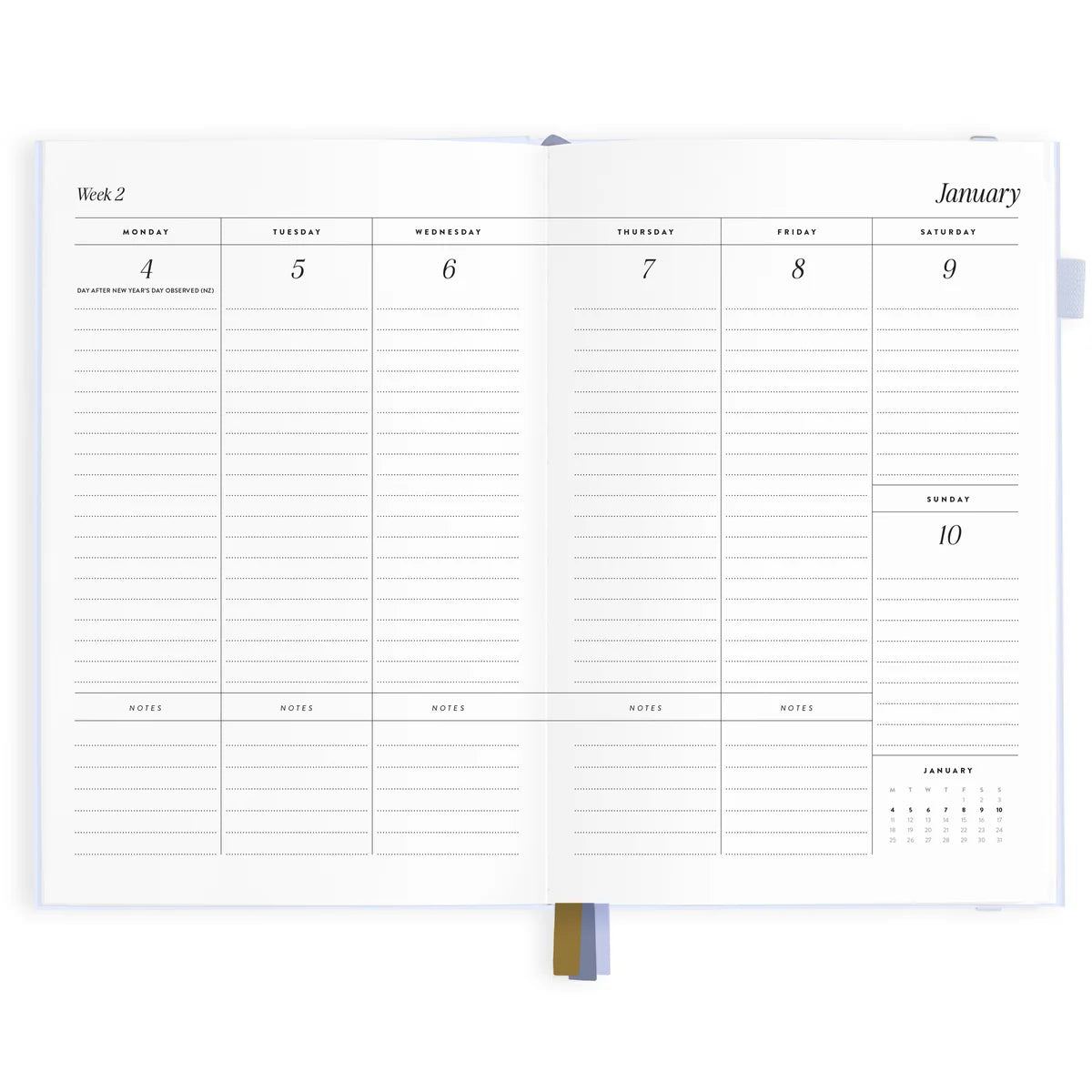 2027 A5 Vertical Planner | Powder