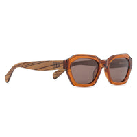 Stray Coffee Bean l Brown Lens l Walnut Wood Arms