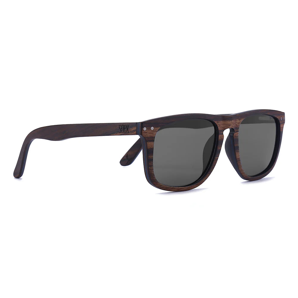Nomad 100% Oak Timber | Black Polarised Lens