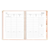 2027 A4 Academic Vertical Planner | Amalfi Peach