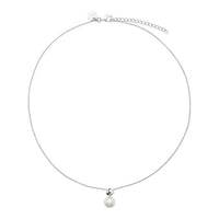 Mirage Silver Pearl Necklace