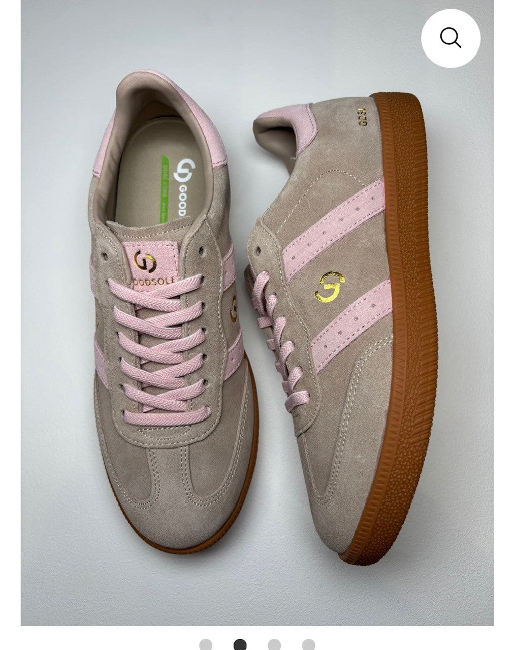 Goodsole 2001 Parallel Suede | Tropical Taupe + Pink