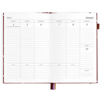 2027 A5 Vertical Planner | Cherry Wisteria