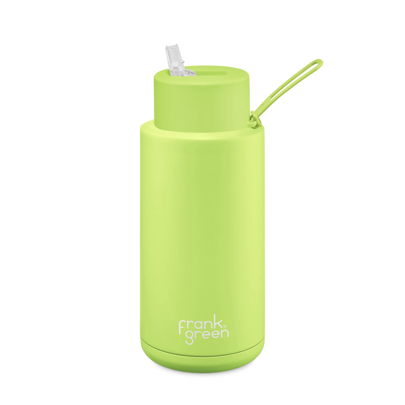 Ceramic Reusable Bottle Straw Lid | 34oz 1000ml