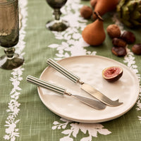 Clyde Stripe Storm Green Cheese Knife Set 2