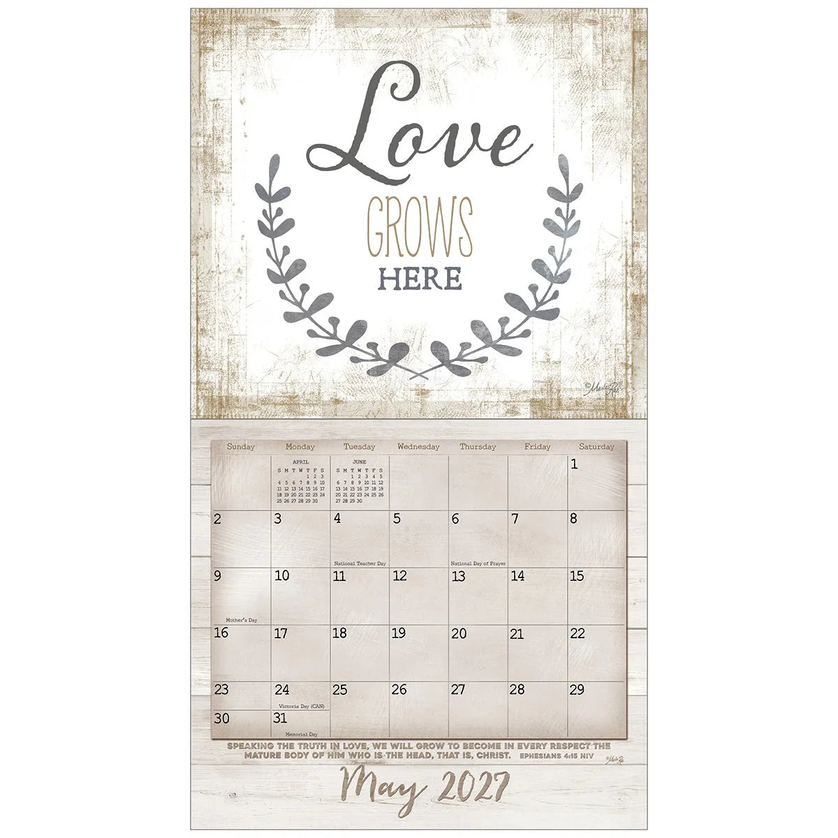 Faith And Family - Scripture 2027 | Wall Calendar