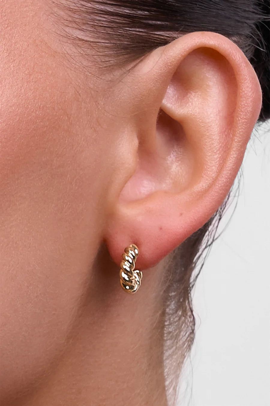 Phoebe Gold Rope Earring