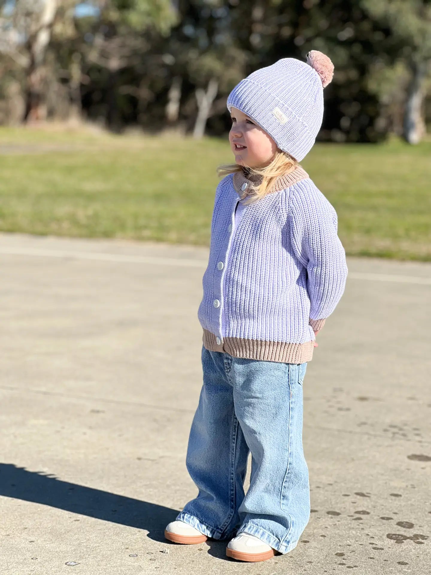 Wonderland Cardigan (Purple/Brown)