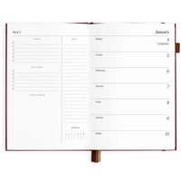 2027 A5 Horizontal Planner | Cherry
