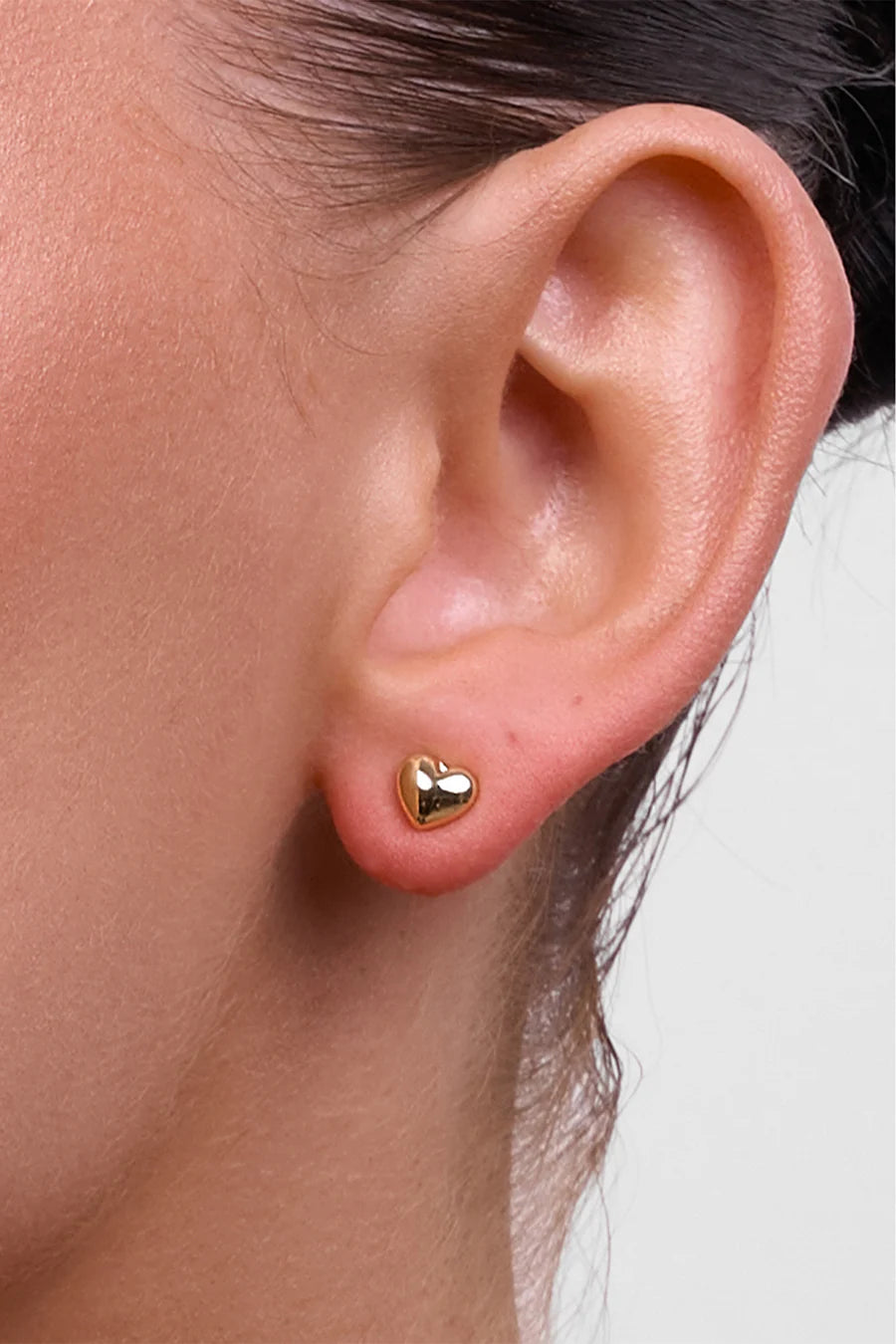 Winnie Gold Heart Earring