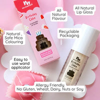 Natural Kids Lip Gloss Wand | Birthday Cake