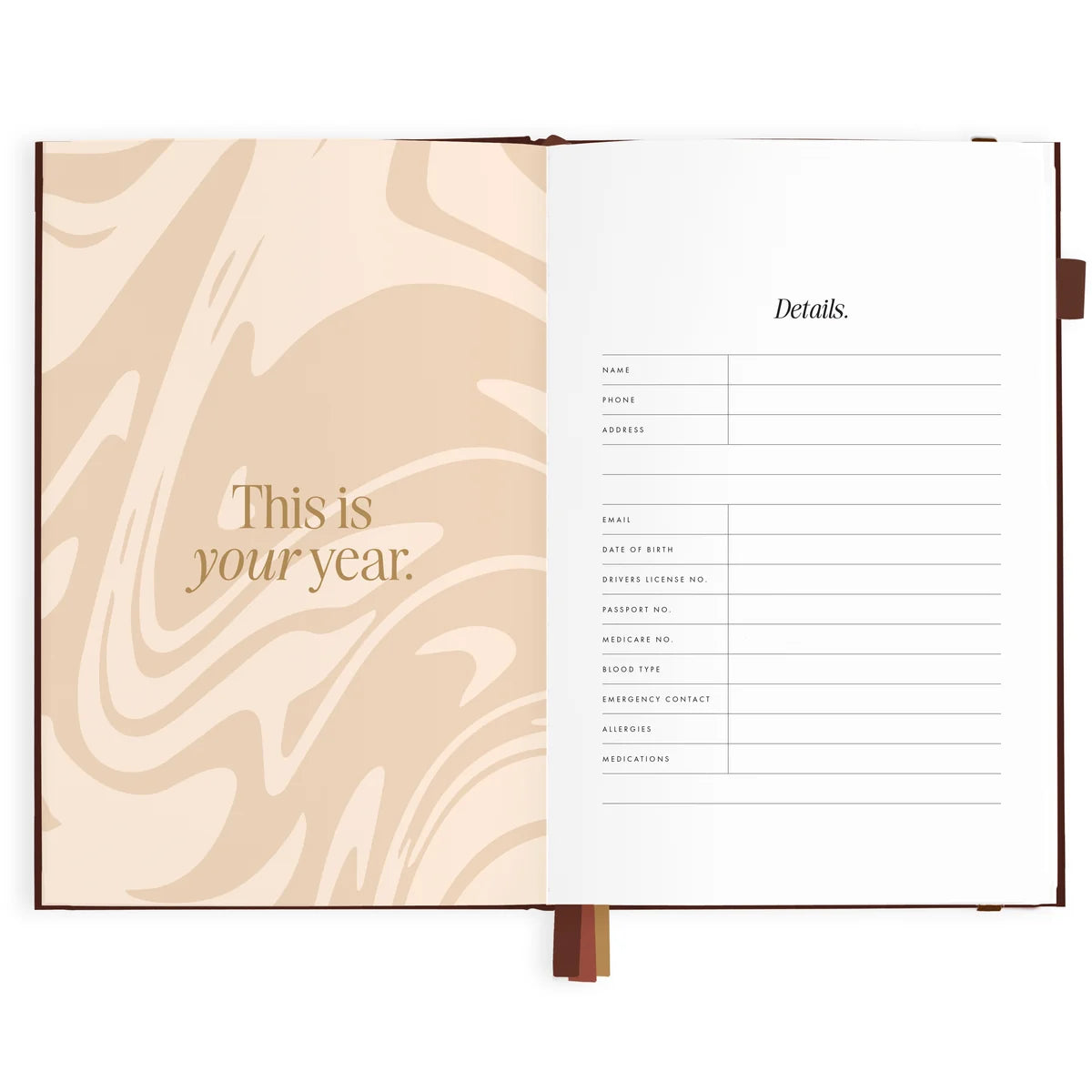 2027 A5 Vertical Planner | Chocolate