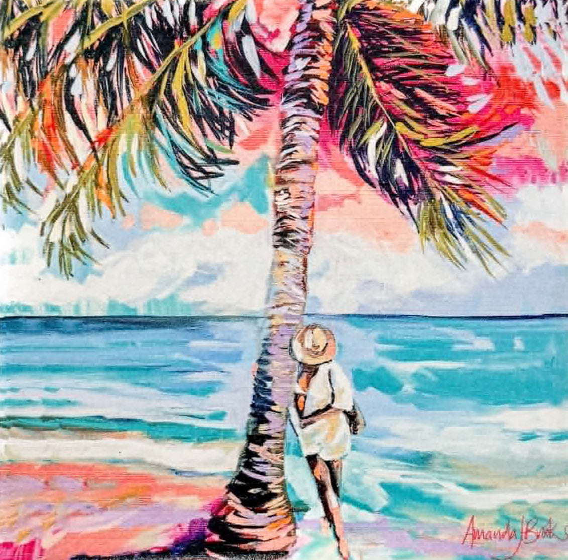 Island Life by Amanda Brooks | Stone Drink Coaster Collection