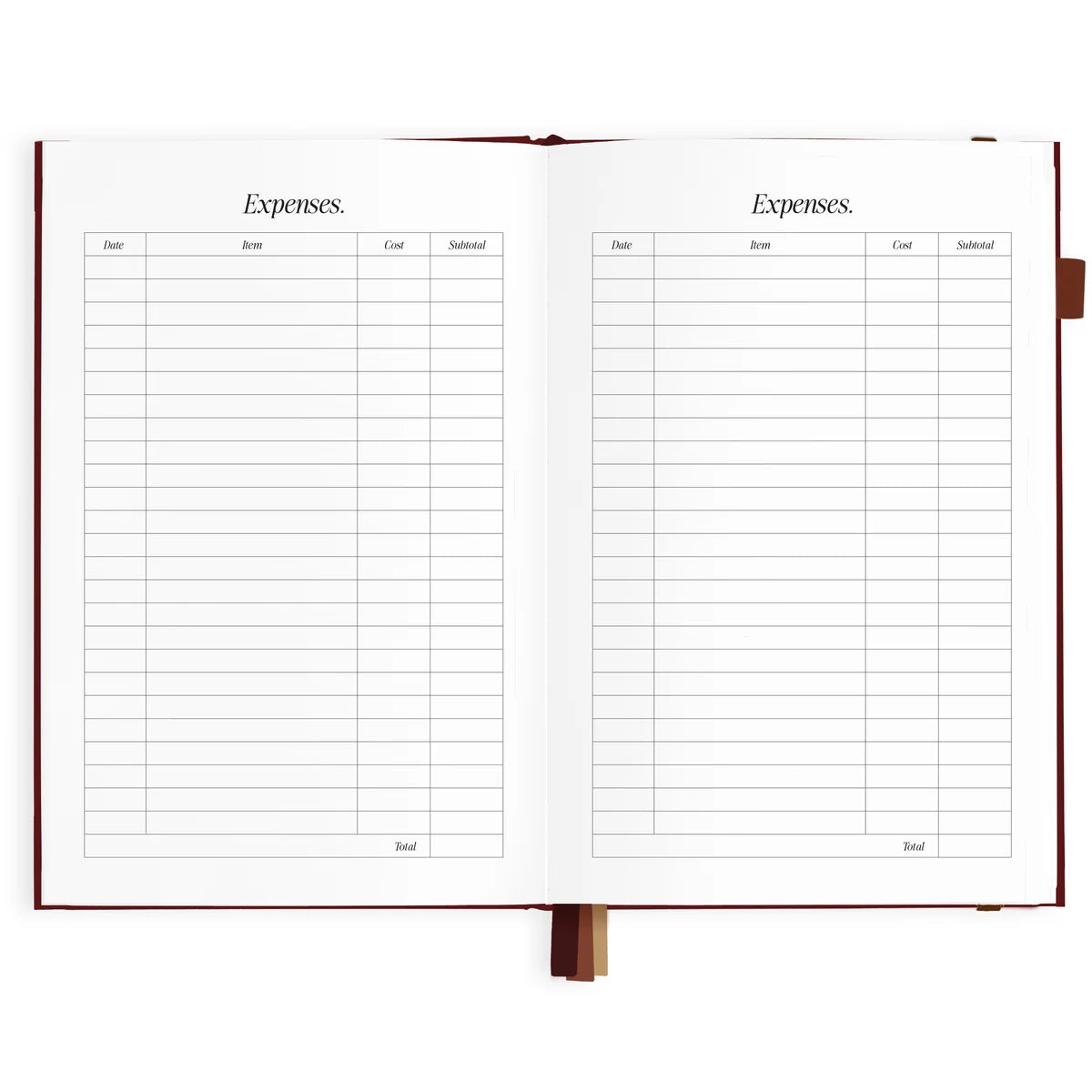 2027 A5 Horizontal Planner | Cherry