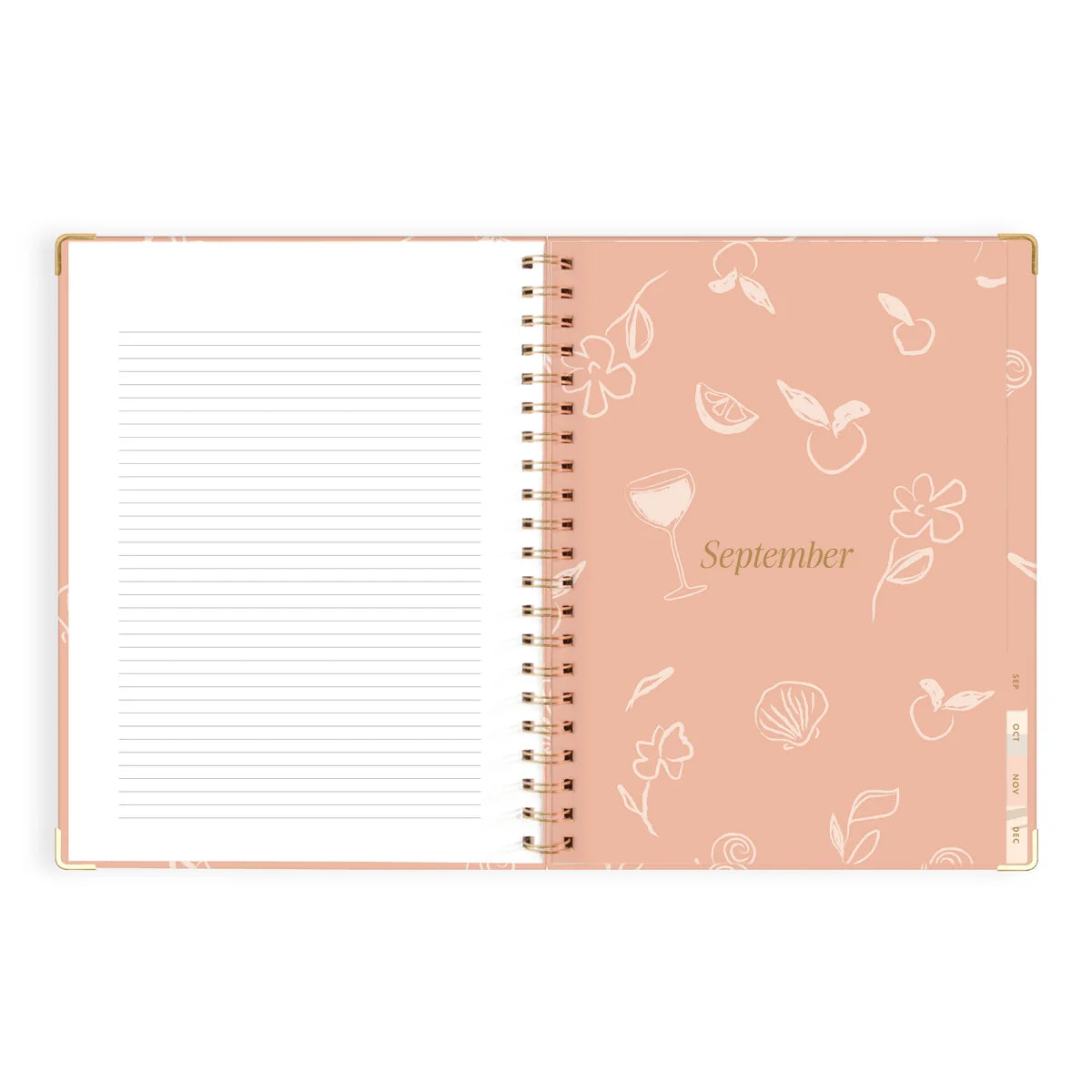 2027 A4 Academic Vertical Planner | Amalfi Peach