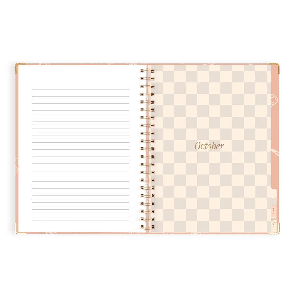2027 A4 Academic Vertical Planner | Amalfi Peach
