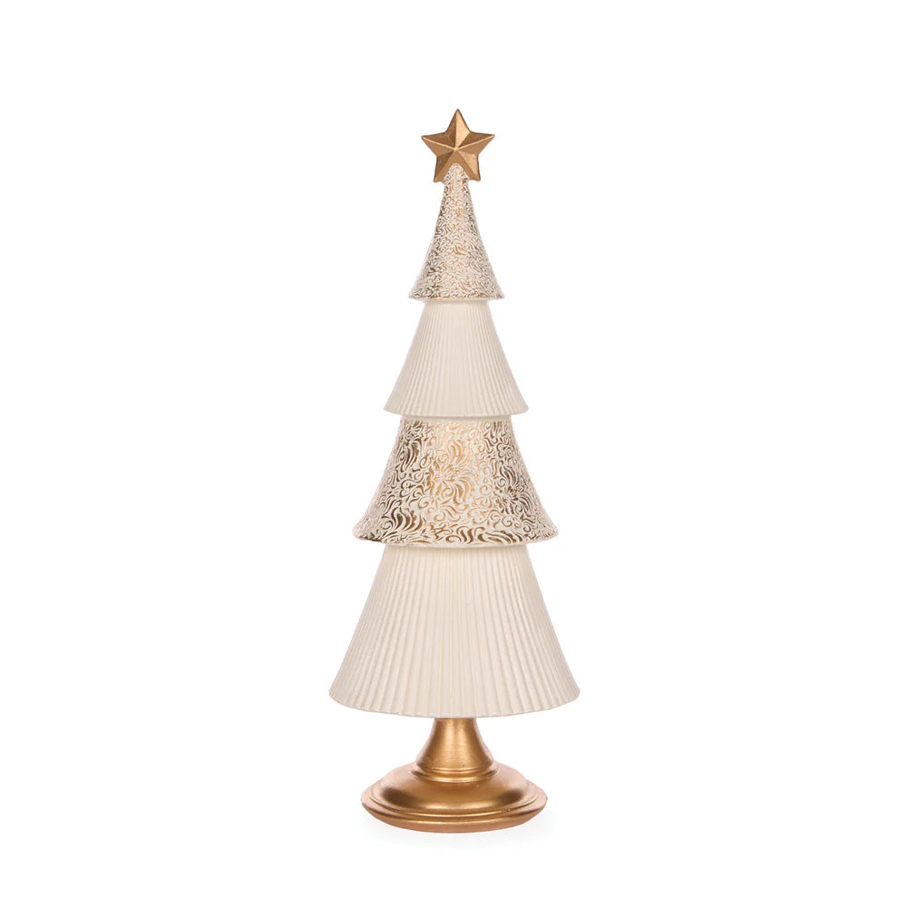 Ivory And Gold Layered Tree
