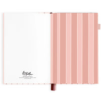 2027 A5 Horizontal Planner | Rosé Pinstripe