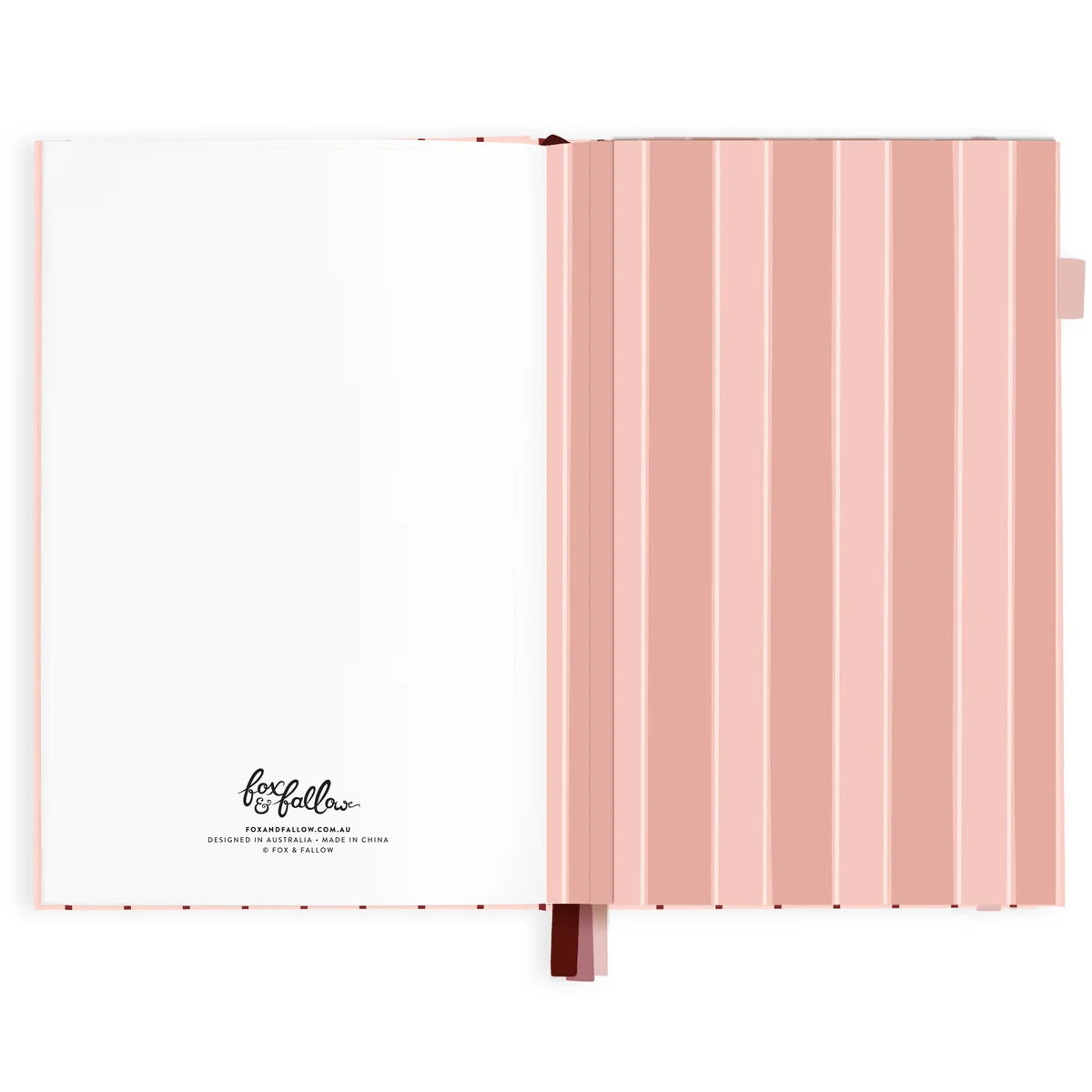 2027 A5 Horizontal Planner | Rosé Pinstripe