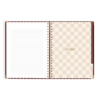 2027 A4 Academic Vertical Planner | Merlot Pinstripe