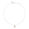 Aura Two-Tone Rose Quartz Necklace 45cm