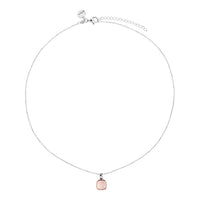 Aura Two-Tone Rose Quartz Necklace 45cm