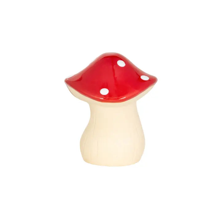 Mushroom Standing Red White Large Ceramic