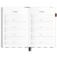 2027 A5 Academic Vertical Planner | Chocolate Stripe