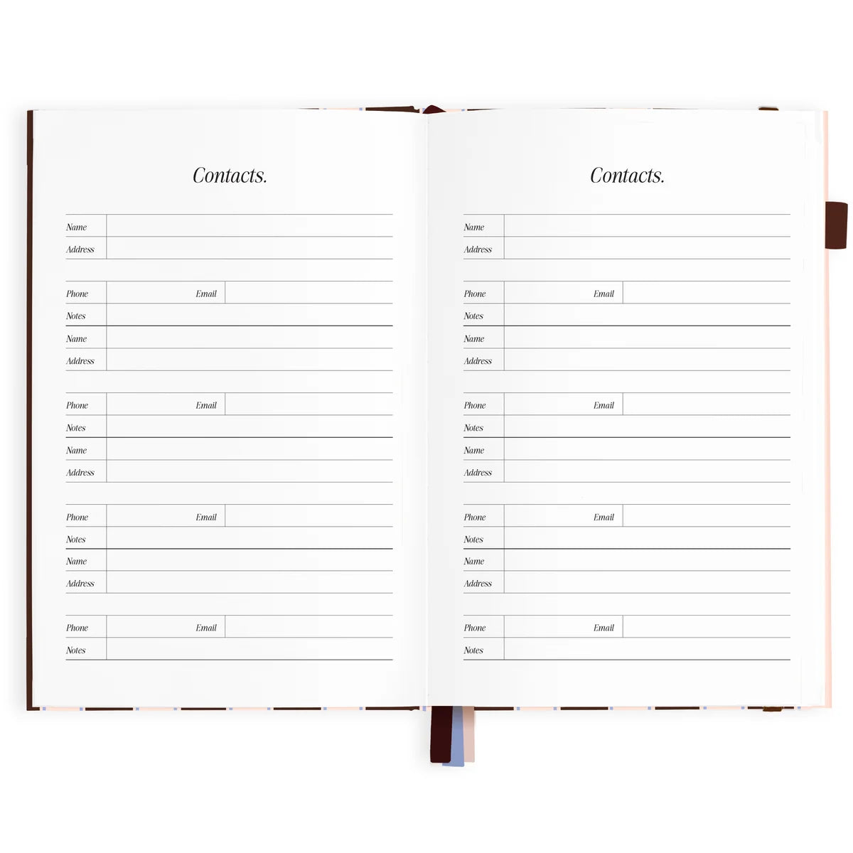 2027 A5 Academic Vertical Planner | Chocolate Stripe