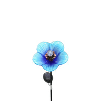 Glass Flower Solar Stake
