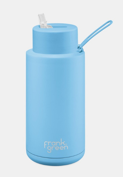 Ceramic Reusable Bottle Straw Lid | 34oz 1000ml