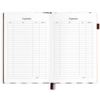 2027 A5 Academic Vertical Planner | Chocolate Stripe