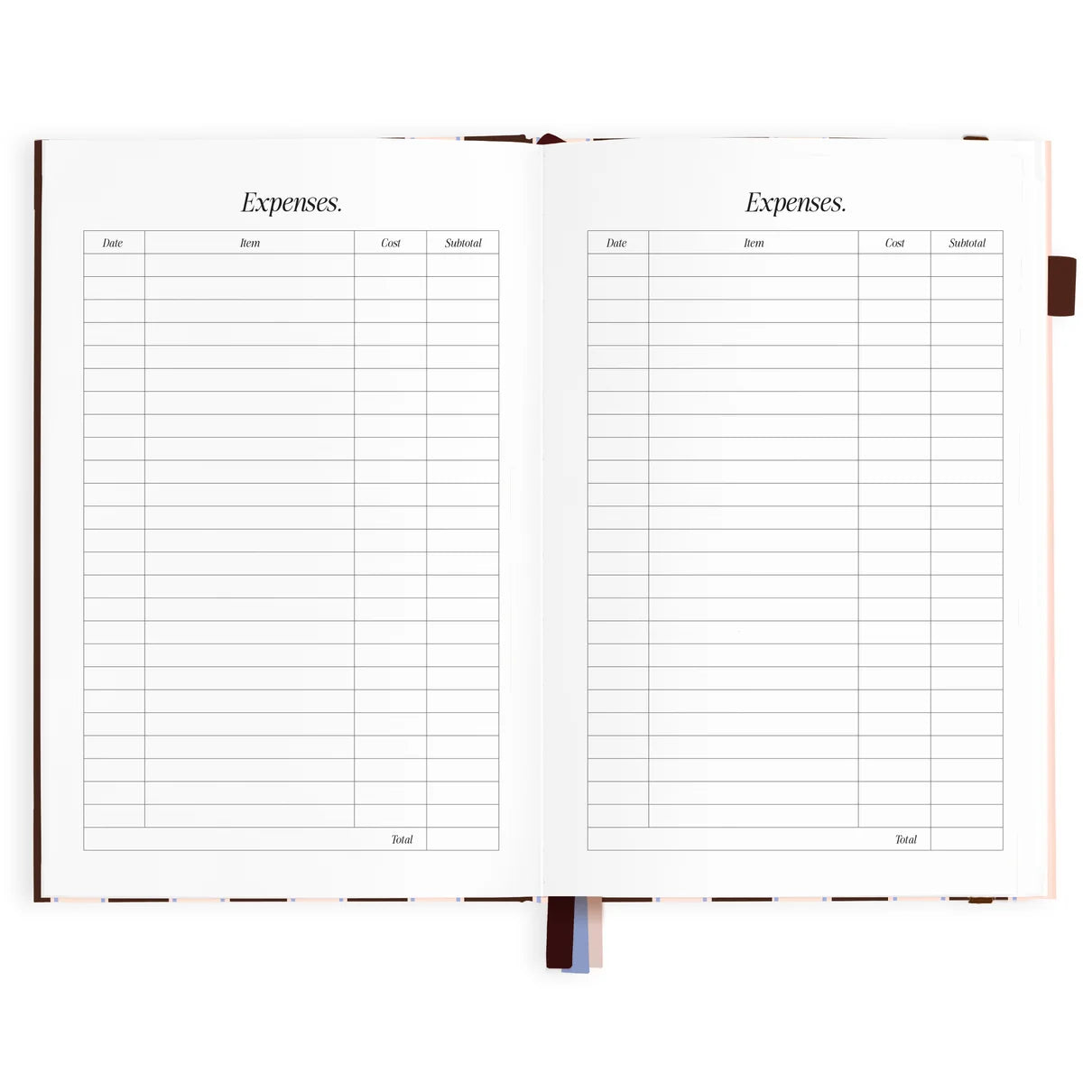 2027 A5 Academic Vertical Planner | Chocolate Stripe