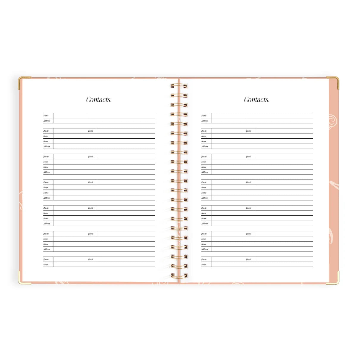 2027 A4 Academic Vertical Planner | Amalfi Peach