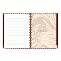 2027 A4 Academic Vertical Planner | Merlot Pinstripe