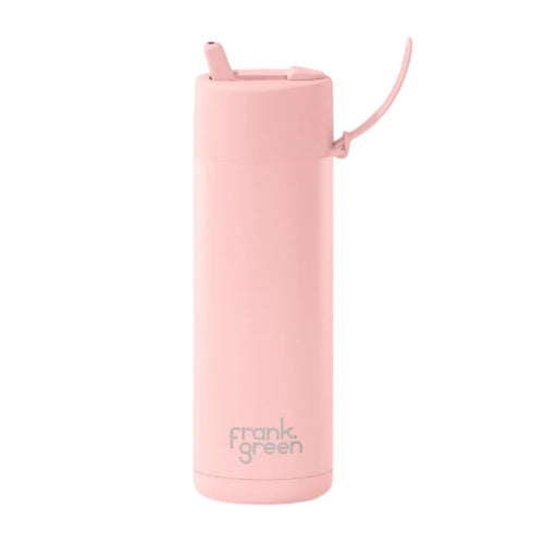 Ceramic Reusable Bottle with Flip Straw Lid | 20oz 595ml