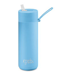 Ceramic Reusable Bottle with Straw Lid | 20oz 595ml