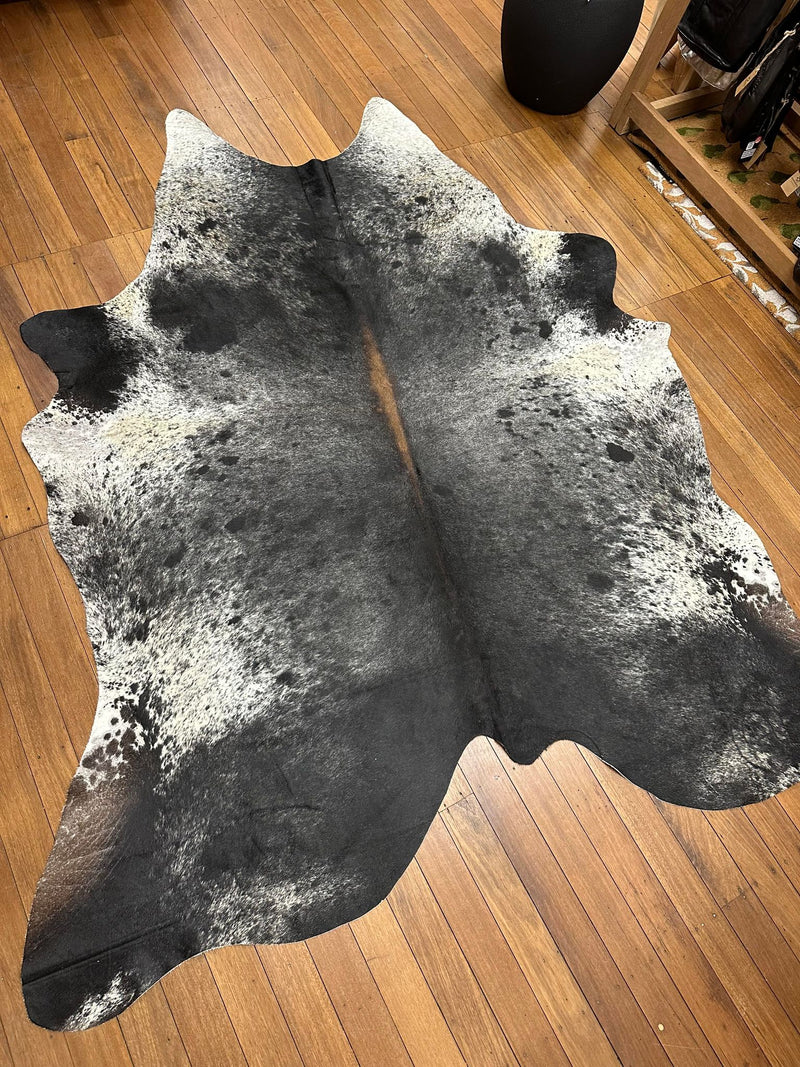 Salt + Pepper Longhorn Cowhide 3 | Floor Rug