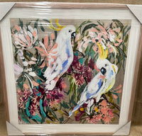 Australian Cockatoo & Gum Blossom Print