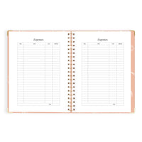 2027 A4 Academic Vertical Planner | Amalfi Peach