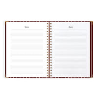 2027 A4 Academic Vertical Planner | Merlot Pinstripe