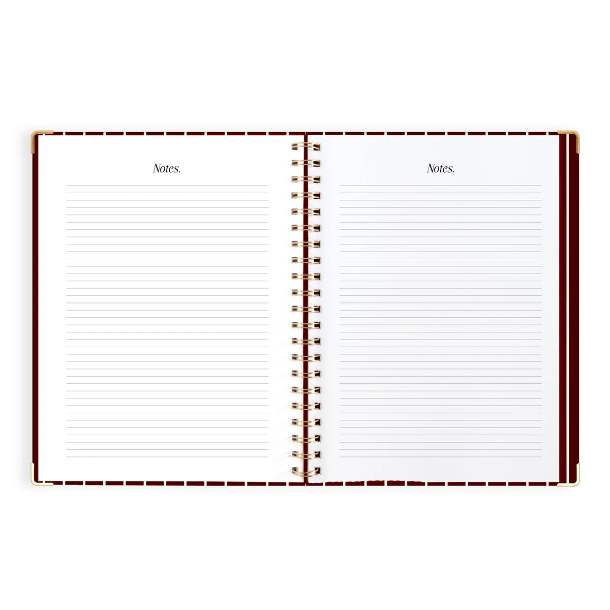 2027 A4 Academic Vertical Planner | Merlot Pinstripe