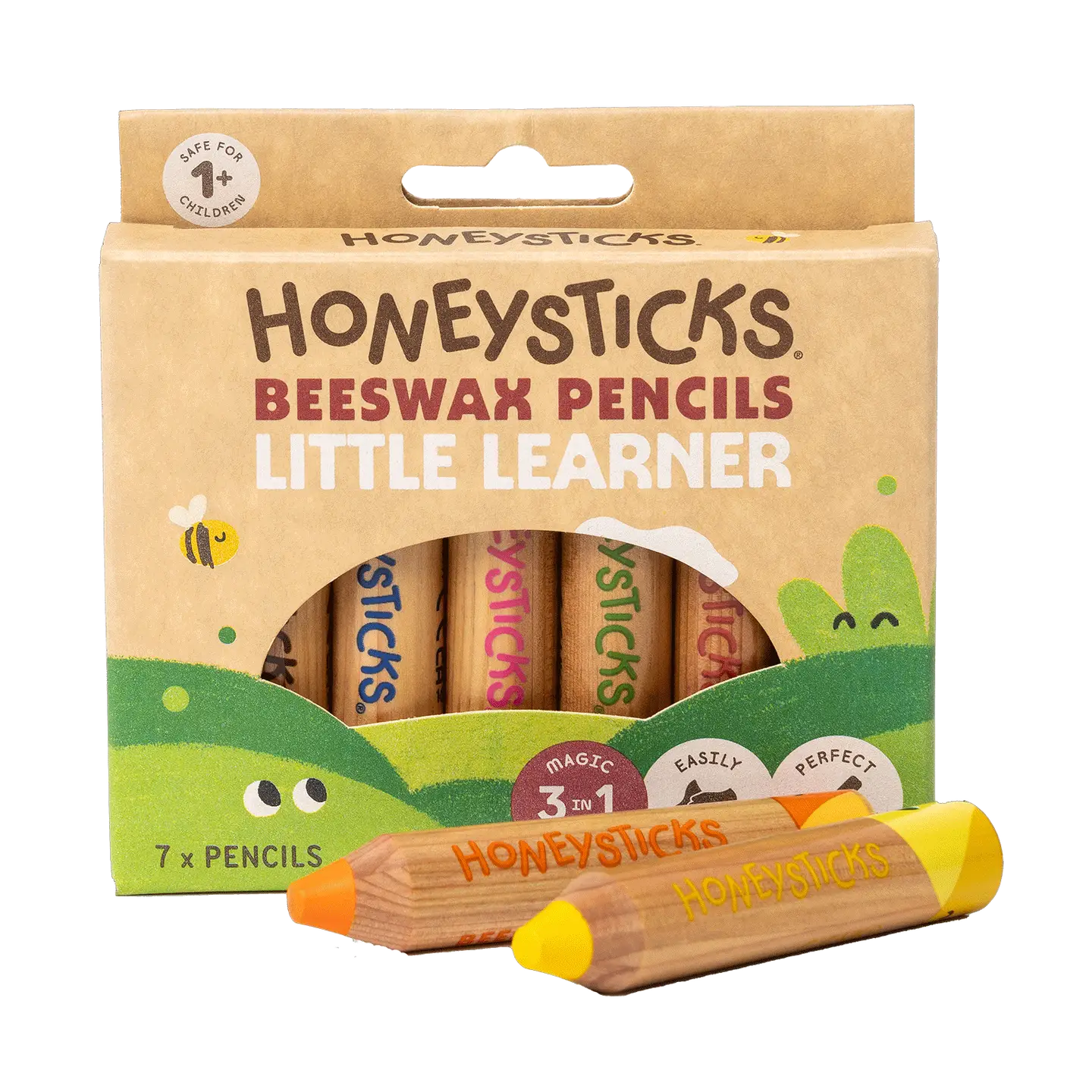Honeysticks Magic 3-in-1 Beeswax Pencils Little Learners 7pk