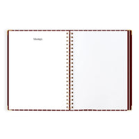 2027 A4 Academic Vertical Planner | Merlot Pinstripe